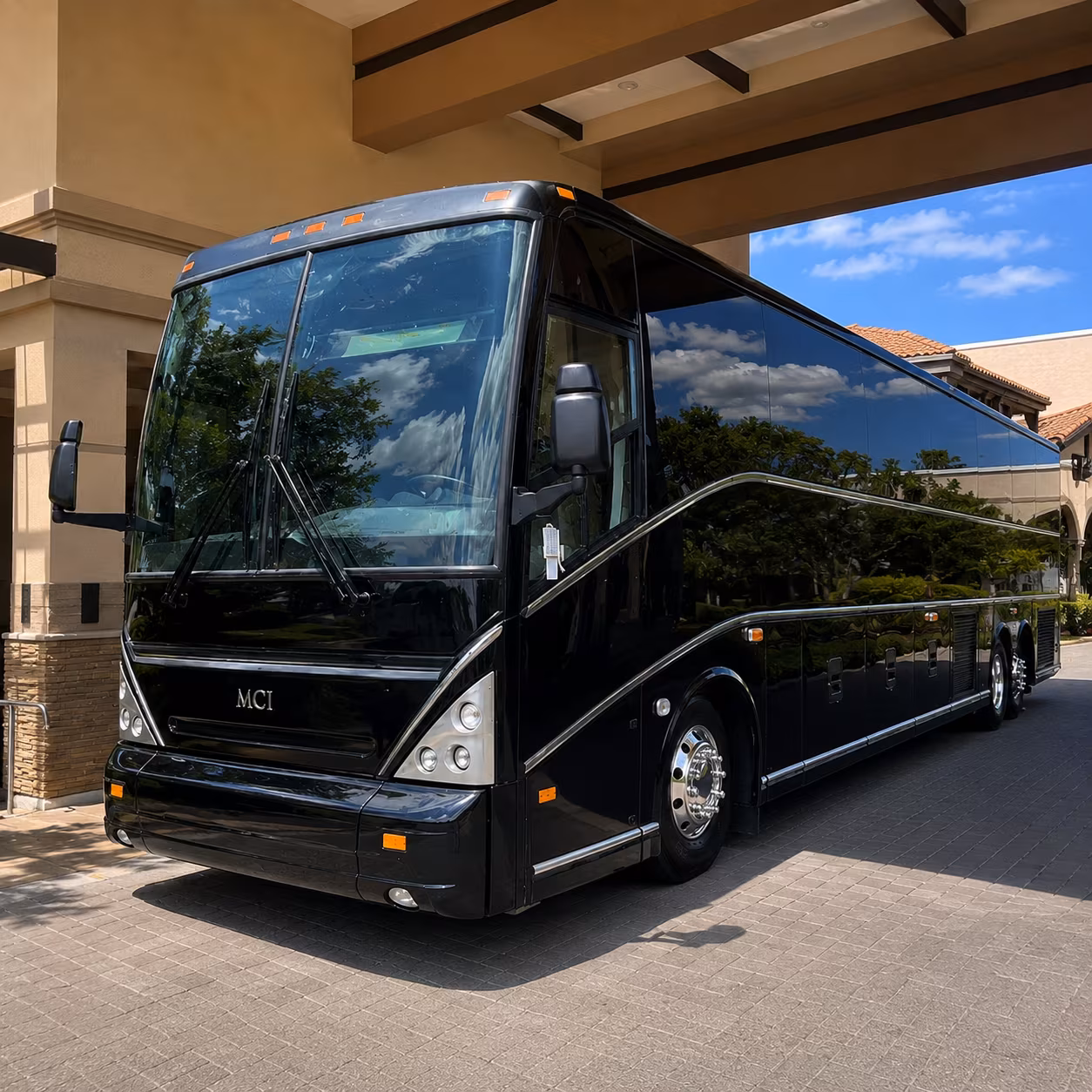 El Paso Airport Shuttle & Transportation party bus exterior