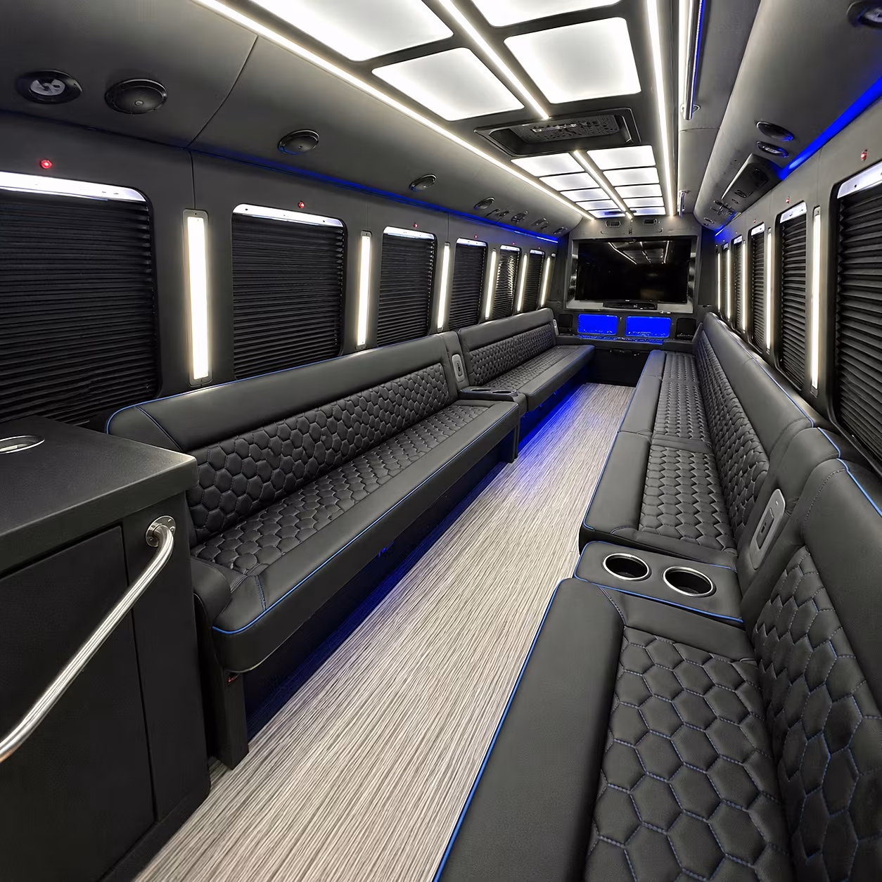 El Paso Concert & Music Festival Transportation party bus interior