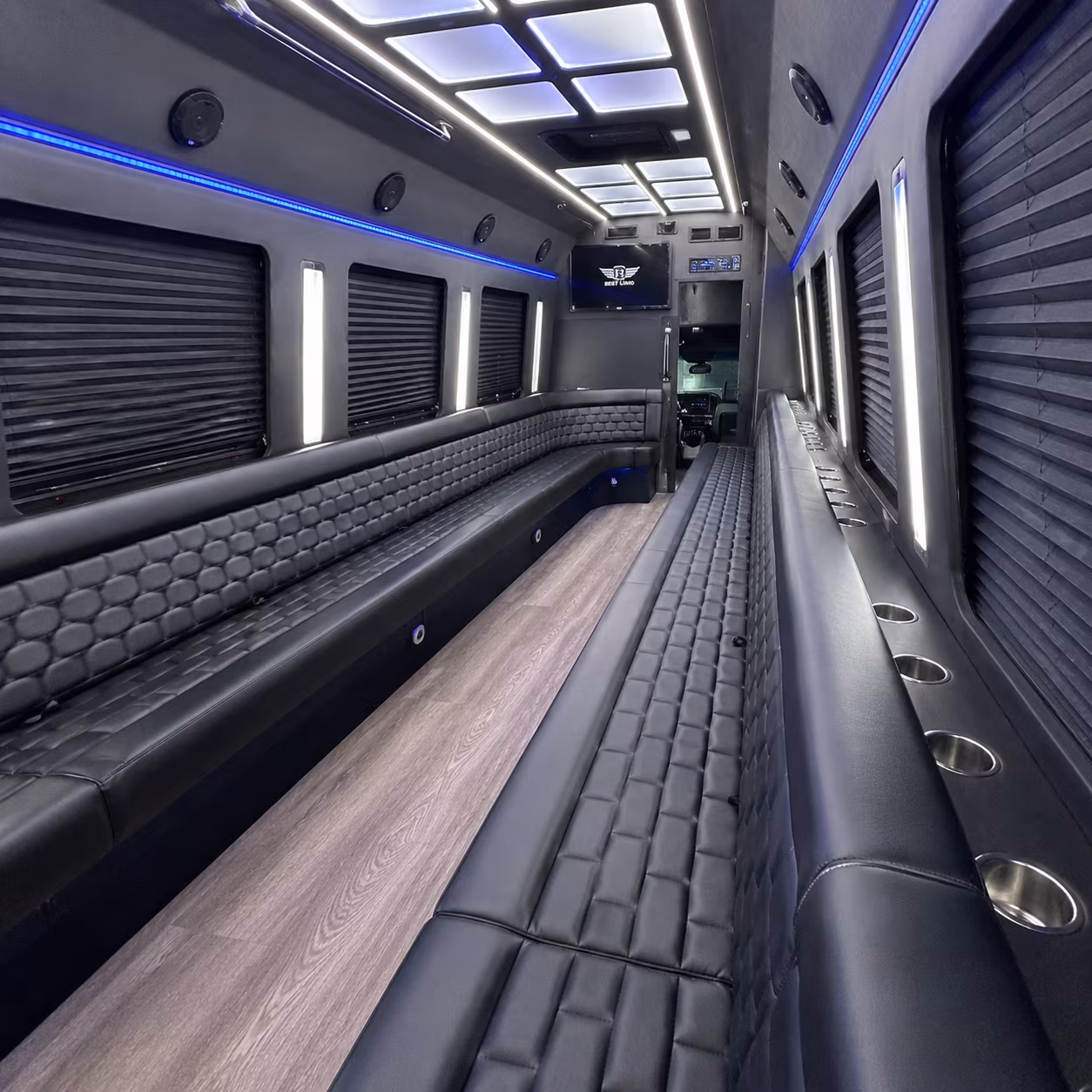 El Paso Prom & Homecoming Transportation party bus exterior
