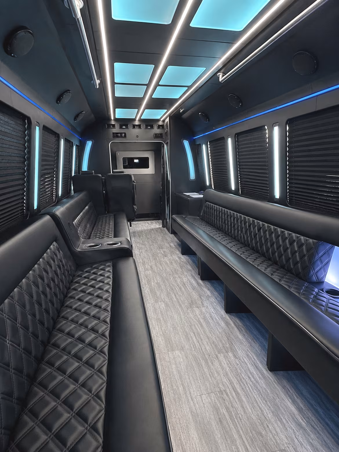 El Paso Sporting Event Transportation party bus interior