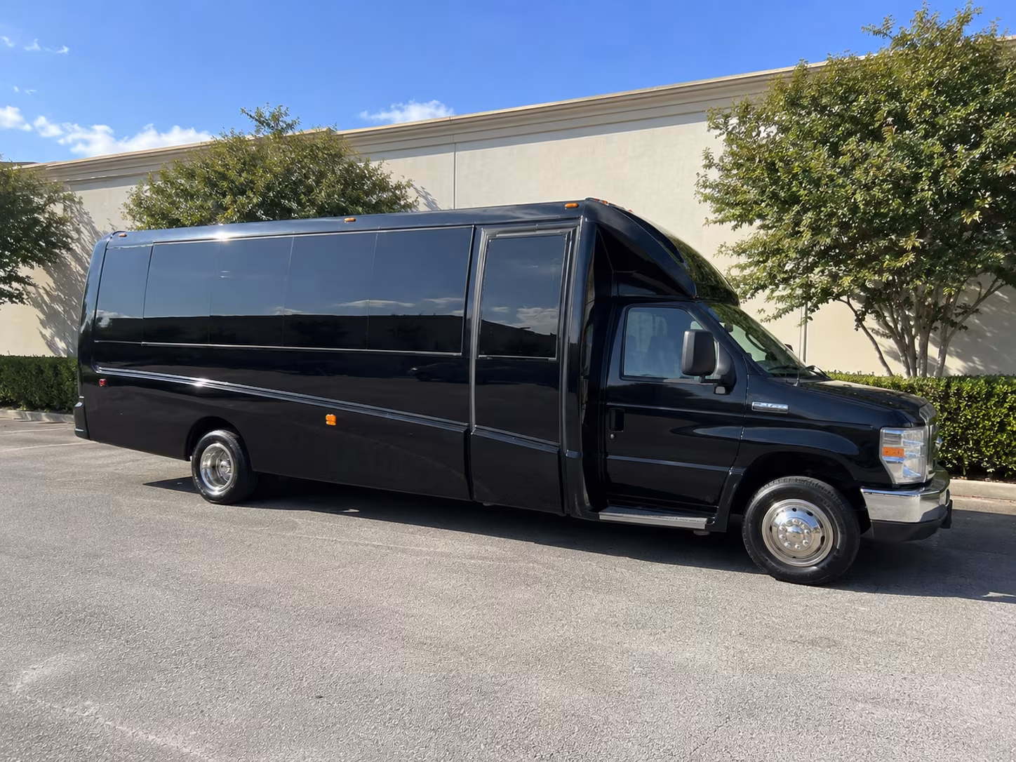 El Paso Wedding Transportation party bus exterior