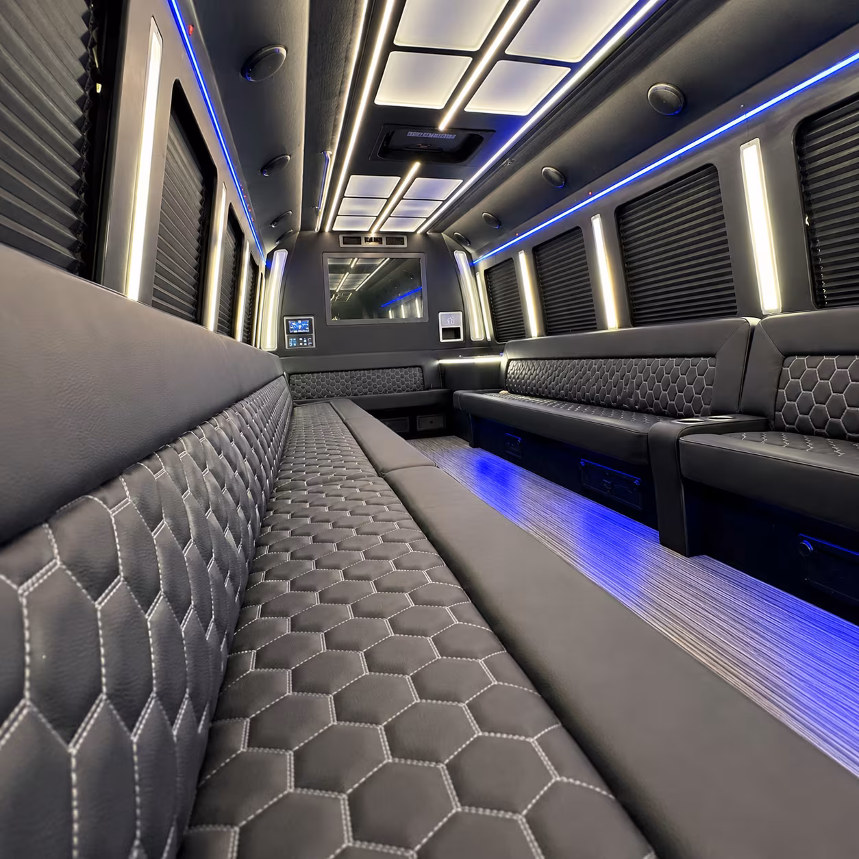 El Paso Wedding Transportation party bus exterior