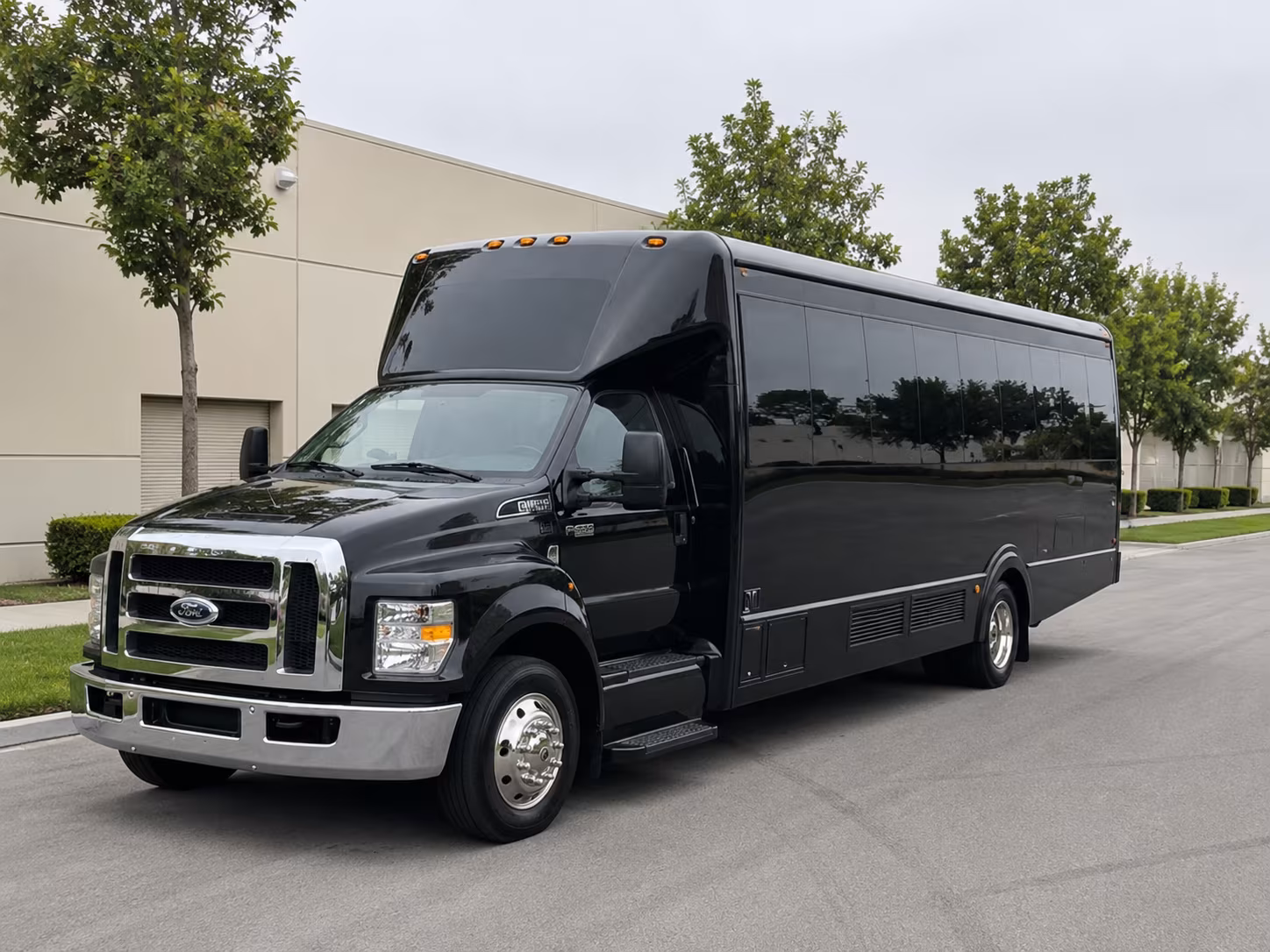 El Paso Wedding Transportation party bus exterior