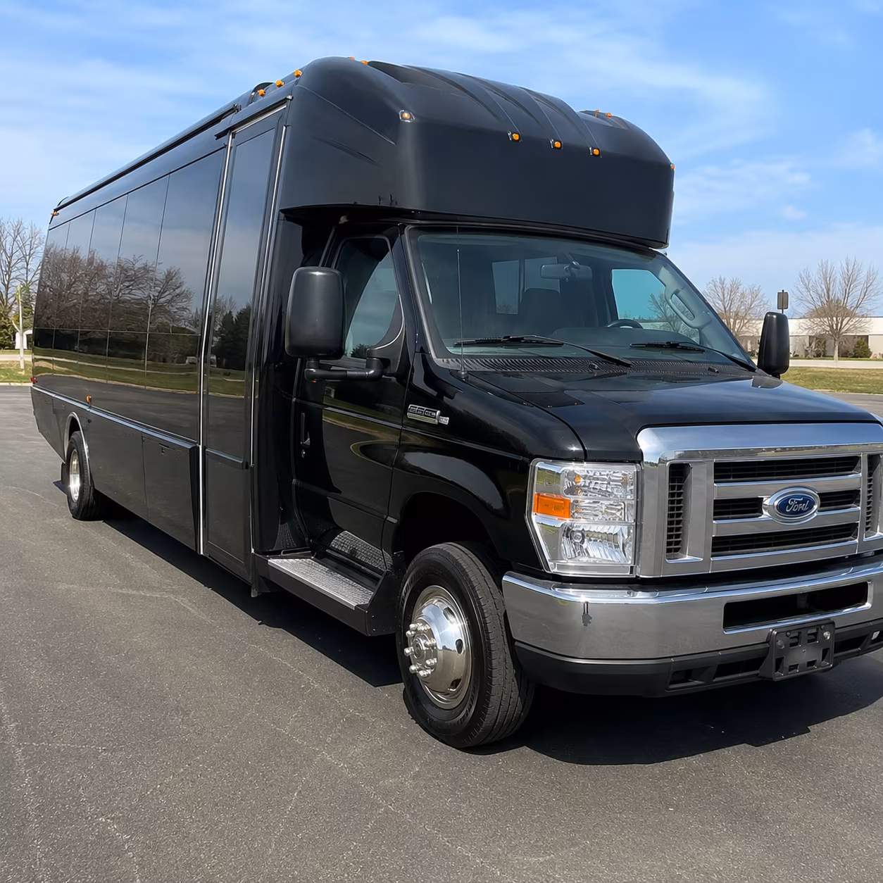 El Paso Wedding Transportation party bus exterior