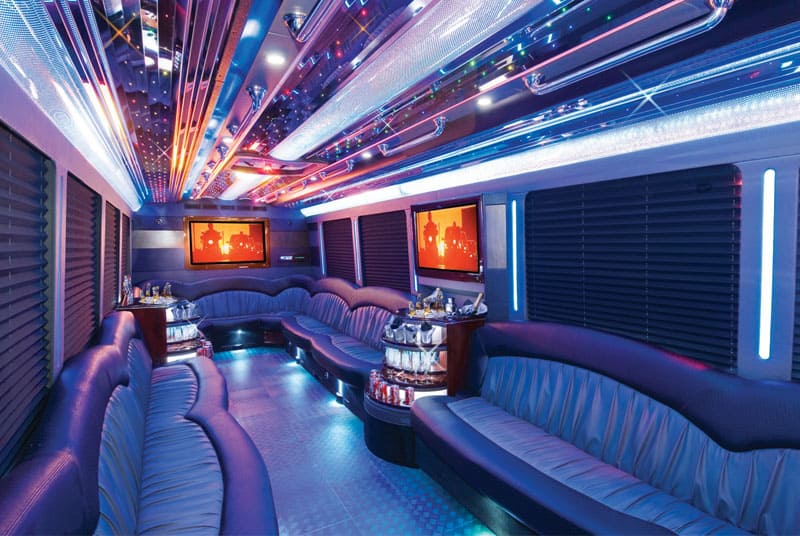 El Paso 20 Passenger Party Bus Interior