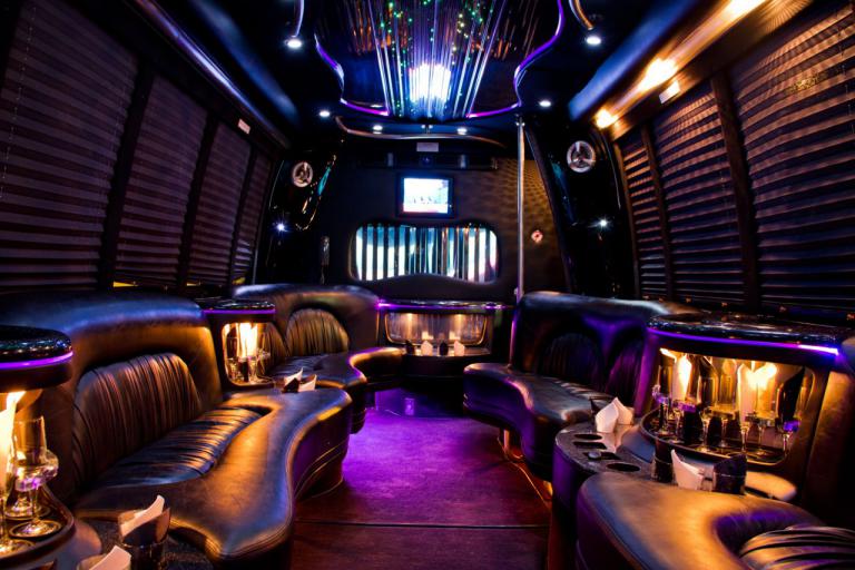 El Paso 22 Passenger Party Bus Interior