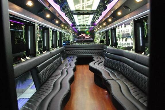 El Paso 25 Passenger Limo bus Interior