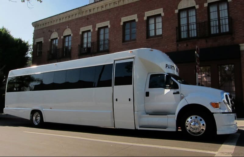 El Paso 30 Passenger Party Bus White